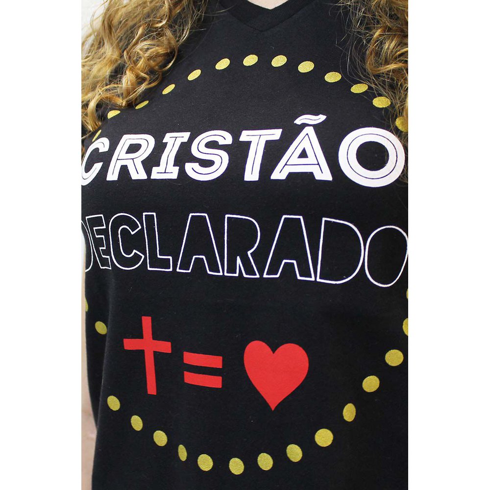 Camiseta Baby Look Cristão Declarado Feminina