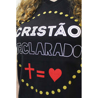 Camiseta Baby Look Cristão Declarado Feminina
