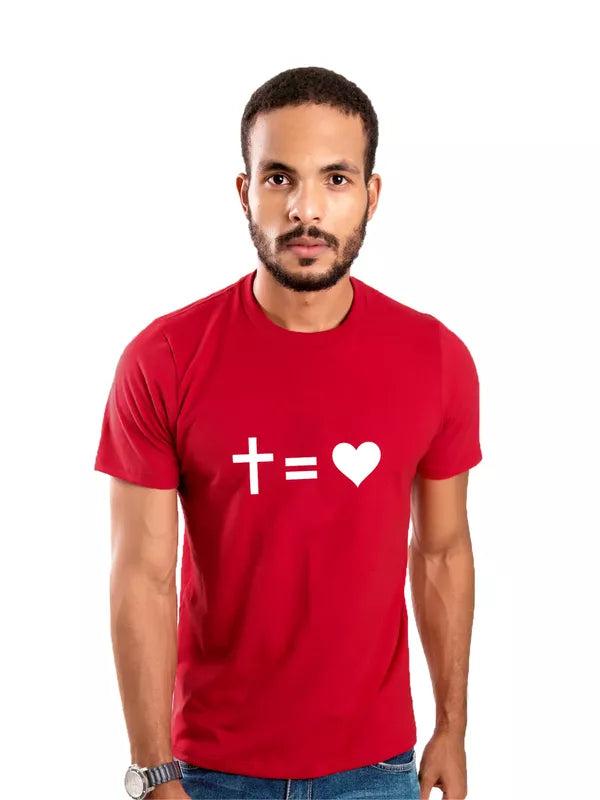 Camiseta Cruz é Igual a Amor Masculina