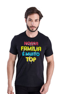 Camiseta Família Lüdtke Nossa Família É Muito Top Masculina