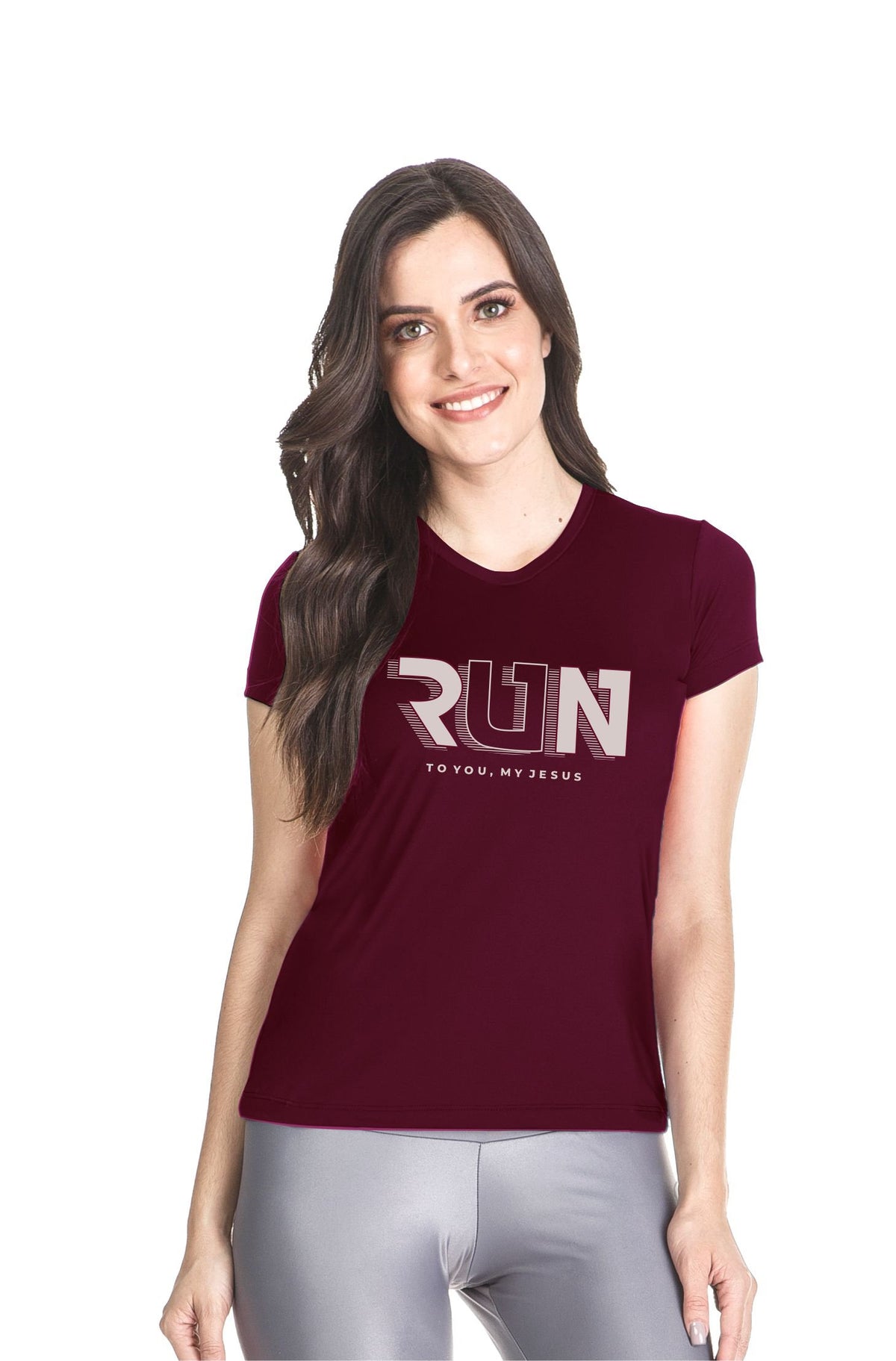 Camiseta Baby Look Dry-fit Run Feminina