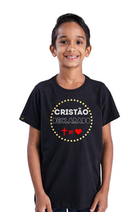 Camiseta Infantil Cristão Declarado Unissex