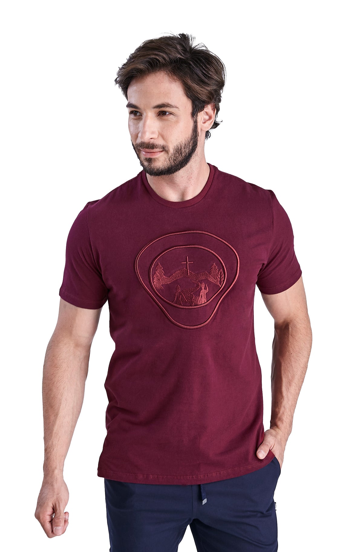 Camiseta Aventureiros Bordada Masculina