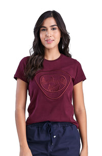 Camiseta Baby Look Aventureiros Bordada Feminina